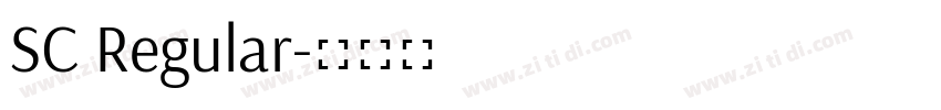 SC Regular字体转换